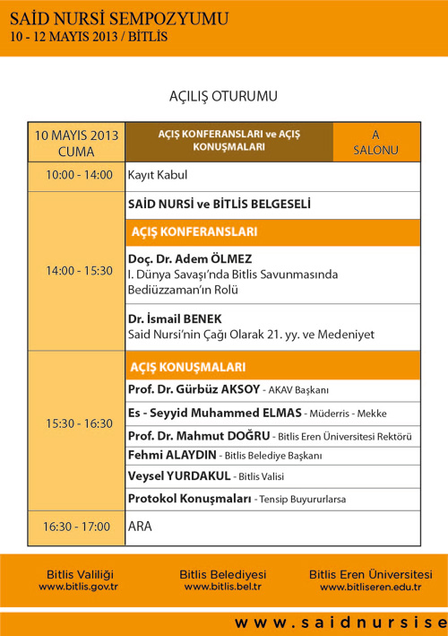 Adım Adım Said Nursi Bitlis Günleri programı 4