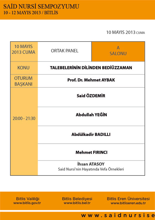 Adım Adım Said Nursi Bitlis Günleri programı 6