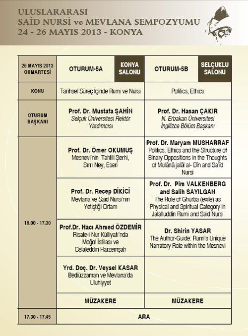 Uluslararası Said Nursi ve Mevlana Sempozyumu 8