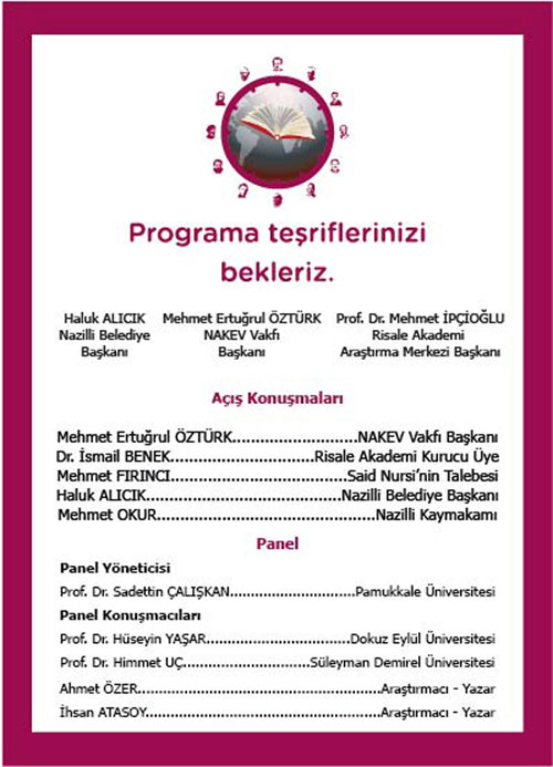 Bediüzzaman ve Aydınlı talebeleri paneli 12