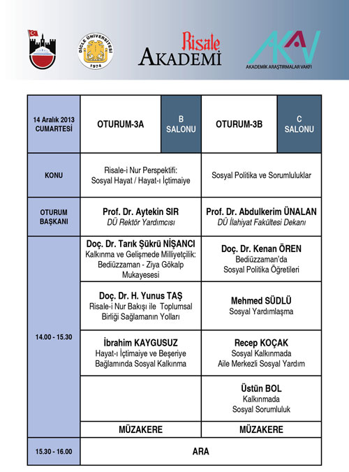 Risale-i Nur’un sosyal kalkınma reçetesi programı 6
