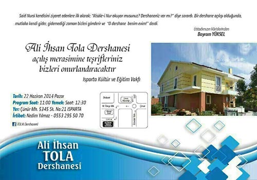Ali İhsan Tola Dershanesi Açıldı 6