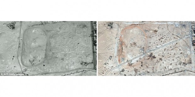 Uydudan Suriye'nin yıkılan tarihi 4