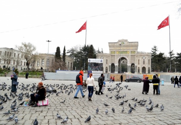 Tarihi Beyazıt Meydanı havadan görüntülendi 10