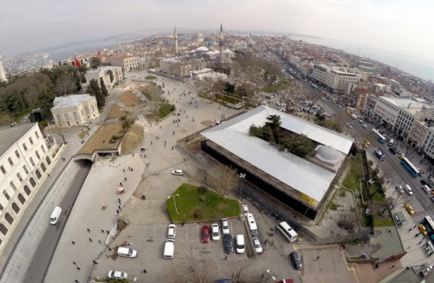 Tarihi Beyazıt Meydanı havadan görüntülendi 3