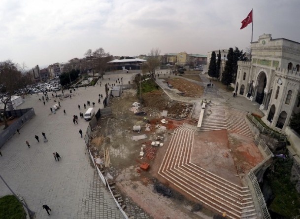 Tarihi Beyazıt Meydanı havadan görüntülendi 8