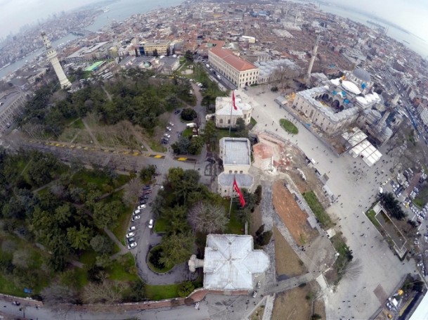 Tarihi Beyazıt Meydanı havadan görüntülendi 9