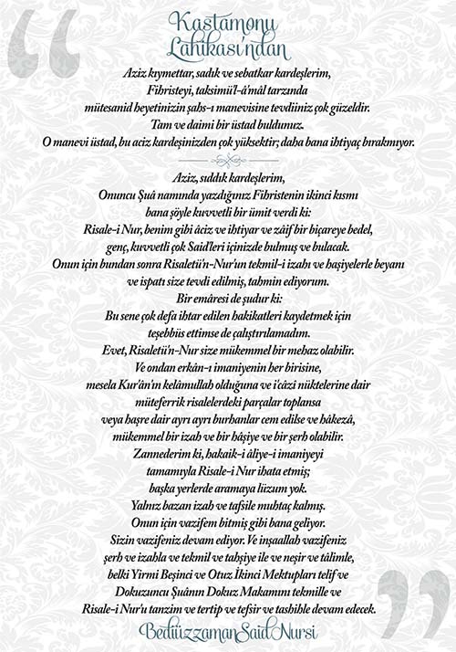 Kastamonu Lahikası Sempozyumu programı 19