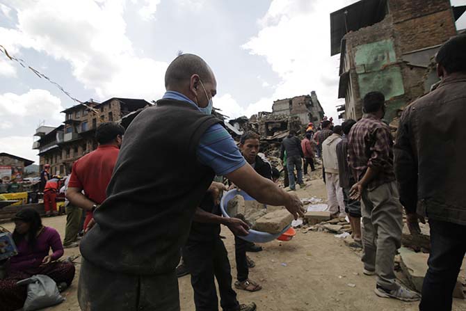 Nepal'in deprem sonrası fotoğrafları 14