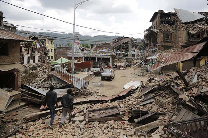 Nepal'in deprem sonrası fotoğrafları 21