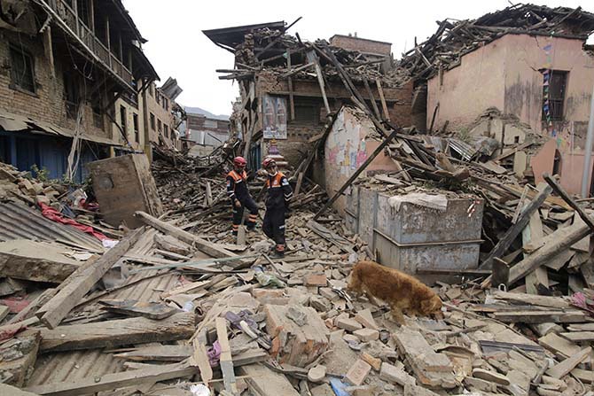 Nepal'in deprem sonrası fotoğrafları 35