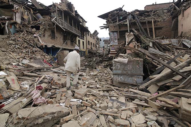 Nepal'in deprem sonrası fotoğrafları 36