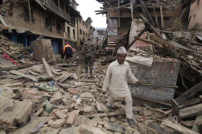 Nepal'in deprem sonrası fotoğrafları 37