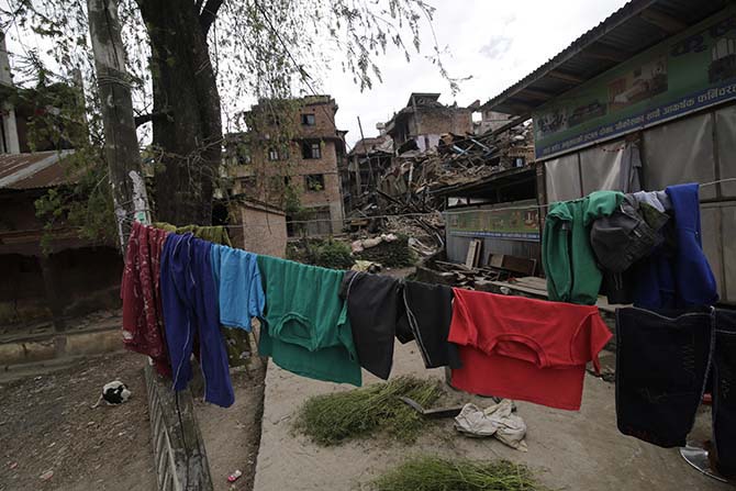 Nepal'in deprem sonrası fotoğrafları 44