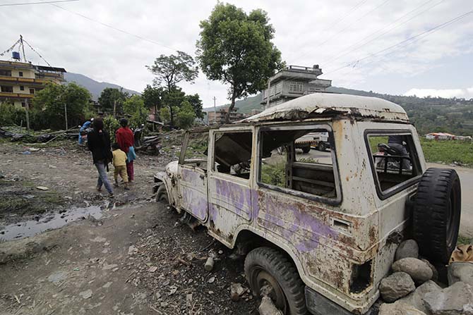 Nepal'in deprem sonrası fotoğrafları 47