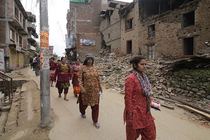 Nepal'in deprem sonrası fotoğrafları 48