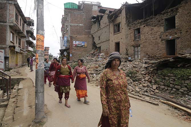 Nepal'in deprem sonrası fotoğrafları 49
