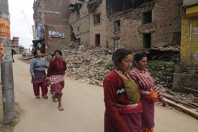 Nepal'in deprem sonrası fotoğrafları 50