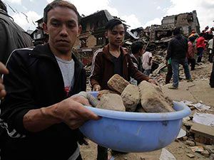 Nepal'in deprem sonrası fotoğrafları