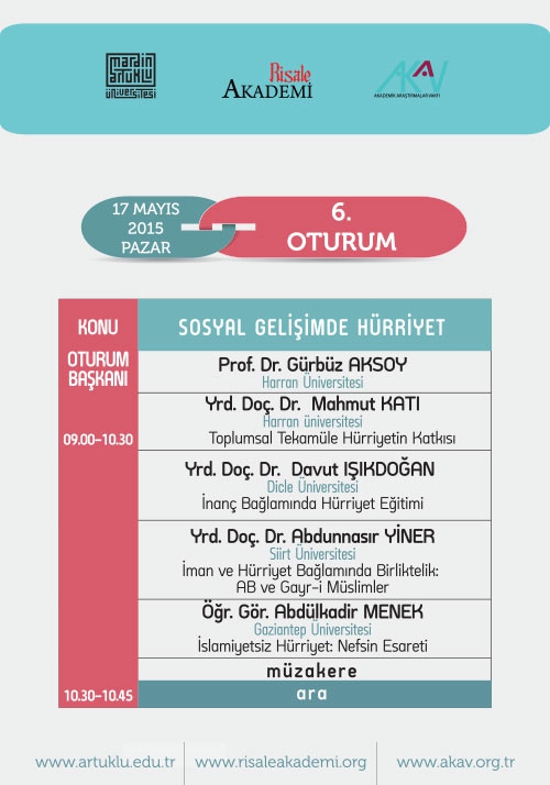 İman ve Hürriyet Sempozyumu belli oldu 10