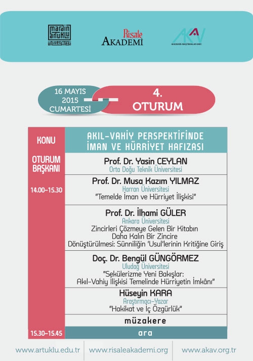 İman ve Hürriyet Sempozyumu belli oldu 8
