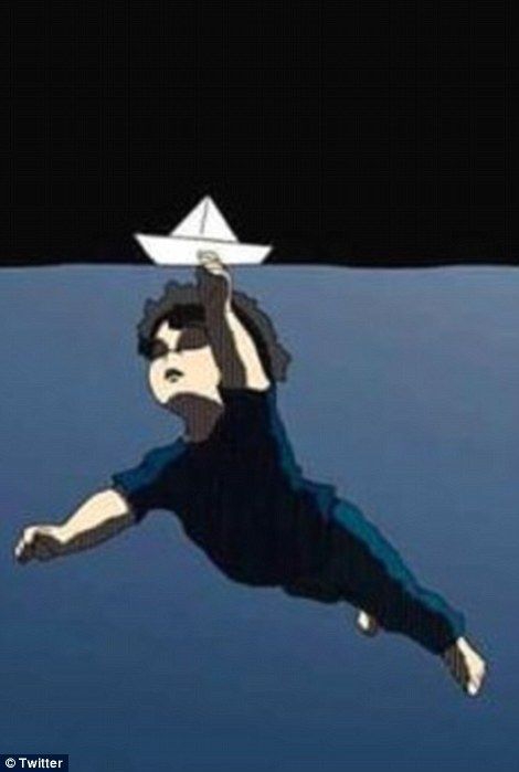 Dünya minik Aylan'ı böyle resmetti 3