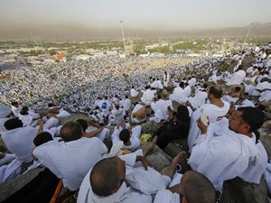 Arafat vakfesinden güzel manzaralar