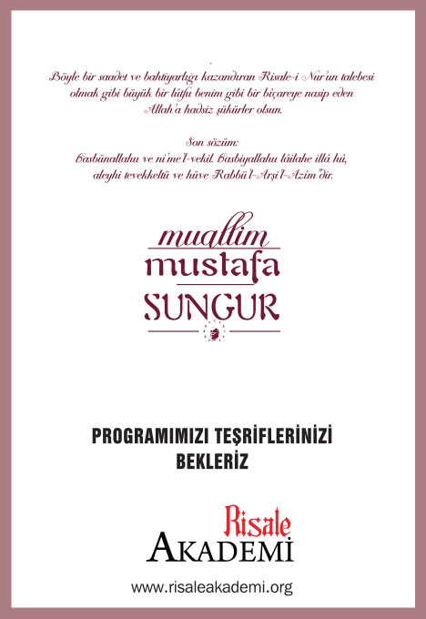 Mustafa Sungur Ağabey Anma Programı 2
