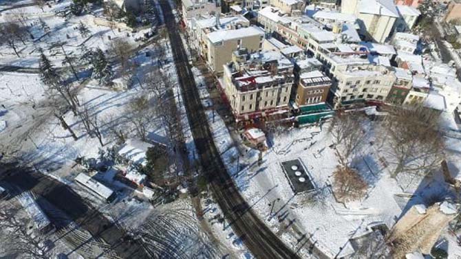 Beyaz rahmete bürünen İstanbul ve Camileri 14