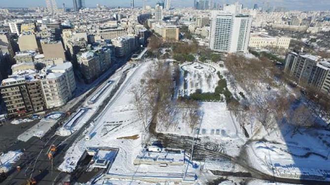 Beyaz rahmete bürünen İstanbul ve Camileri 26