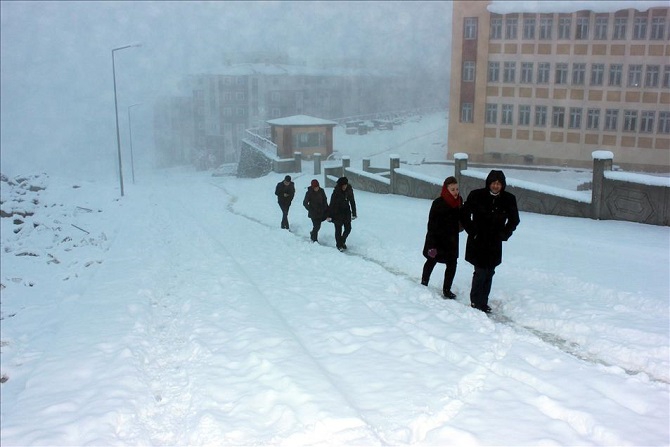 Yozgat'ta kar yağışı 2