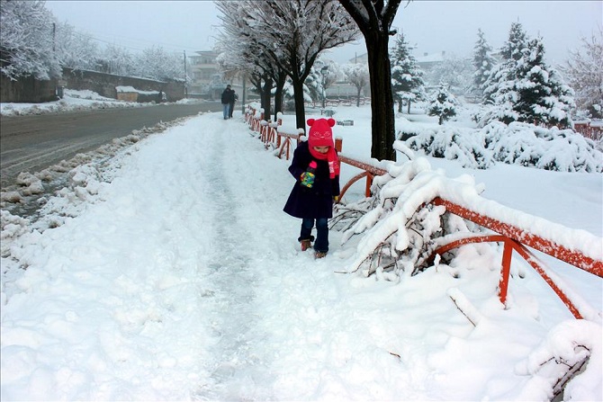Yozgat'ta kar yağışı 3