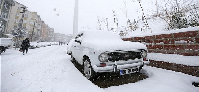 Ankara'da kar yağışı 8