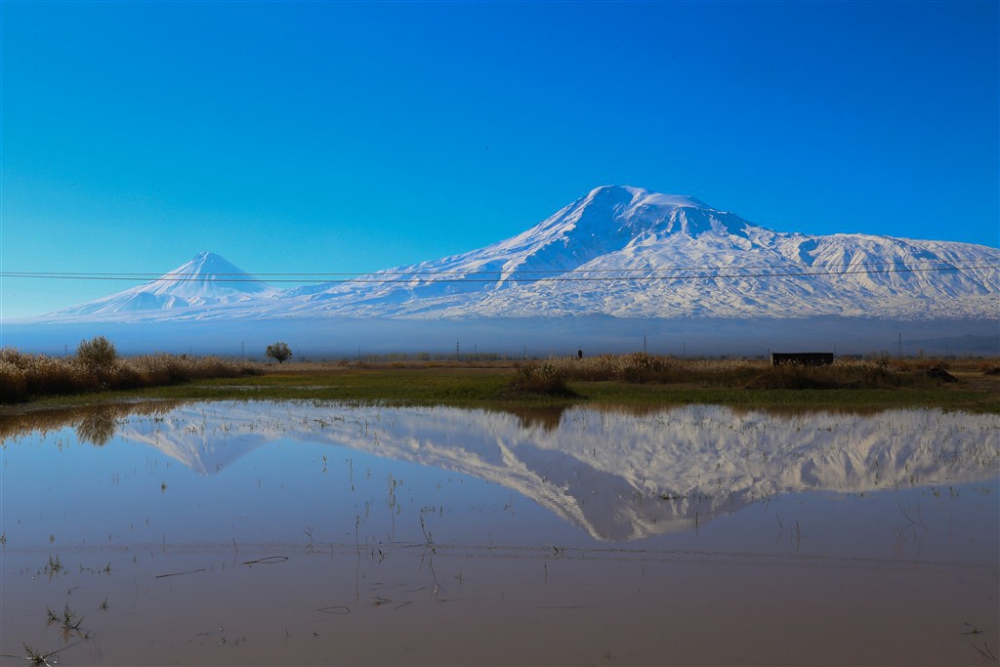 Ağrı Dağı 'beyaz kefenini' giydi 3