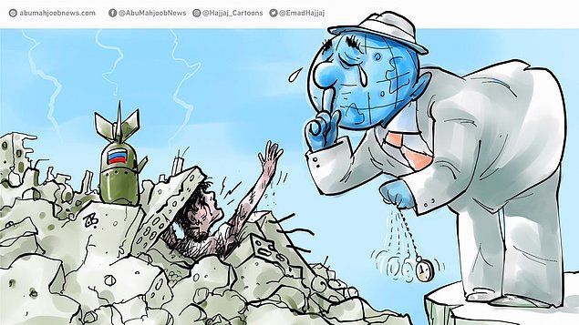 Halep'teki katliamı, zulmü, duyarsızlığı böyle çizdiler 16