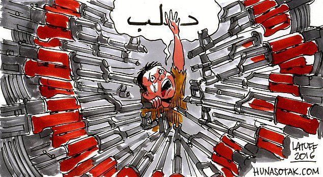 Halep'teki katliamı, zulmü, duyarsızlığı böyle çizdiler 6