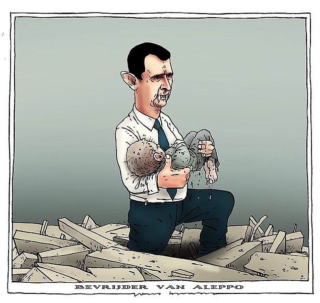 Halep'teki katliamı, zulmü, duyarsızlığı böyle çizdiler 9
