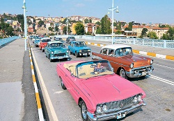 İstanbul trafiğine 'nostaljik' protesto