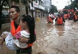 Çin'deki yağışlar 39 can aldı!