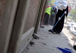 Mısır sokaklarında 'Temiz Vatan' kampanyası