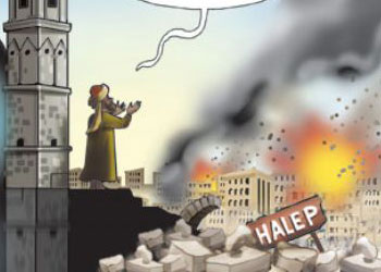 Hz. Zekeriya ve Halep duası-Karikatür