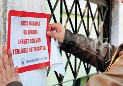 Süre bugün doluyor orta hasarlı konutlar, 2013’te yıkılacak
