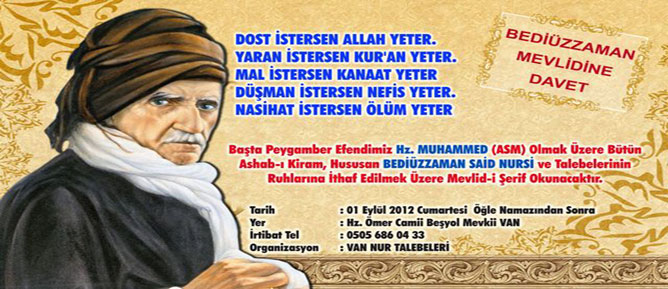 Van'da Bediüzzaman Mevlidi hazırlığı sürüyor