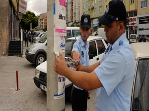 İzinsiz ilan asanlara ceza
