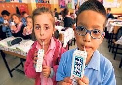 Okullarda bedava süt şubat tatilinden sonra dağıtılacak