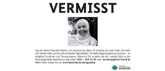 Almanya'ya üst düzey başörtü afişi tepkisi