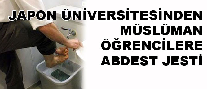 Japon üniversitesinden abdest kolaylığı