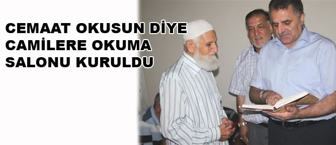 Cemaat okusun diye camilere okuma salonu