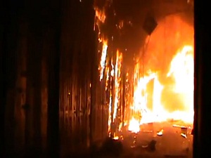 Tarihî Halep Çarşıları kül oluyor