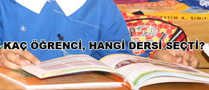 Kaç öğrenci, hangi dersi seçti?
